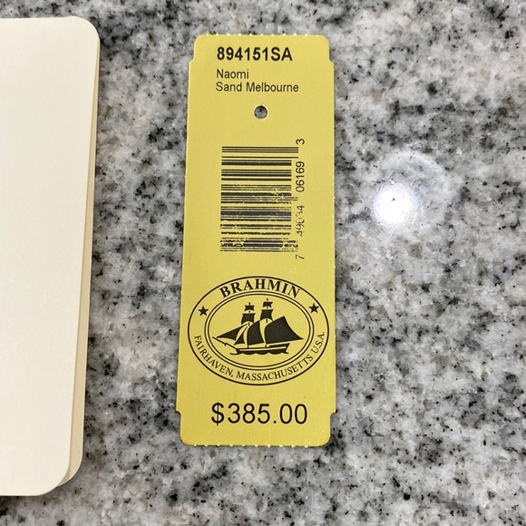 Brahmin Naomi Sand Melbourne Crossbody Satchel Bag! - Picture 2 of 16